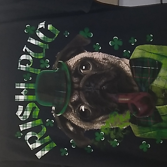 IRISH "PUG" SHORT SLEEVE T-SHIRT - (UNISEX) - Picture 2 of 4